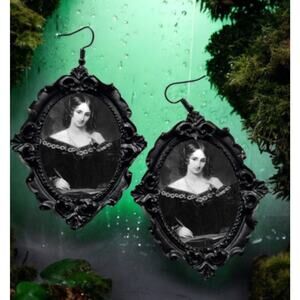 Mary Shelley Earrings Gothic Horror Novelist Frankenstein's Monster Writer